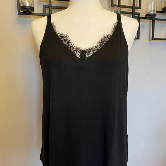 Rickis black strappy tank - Picture 1 of 4